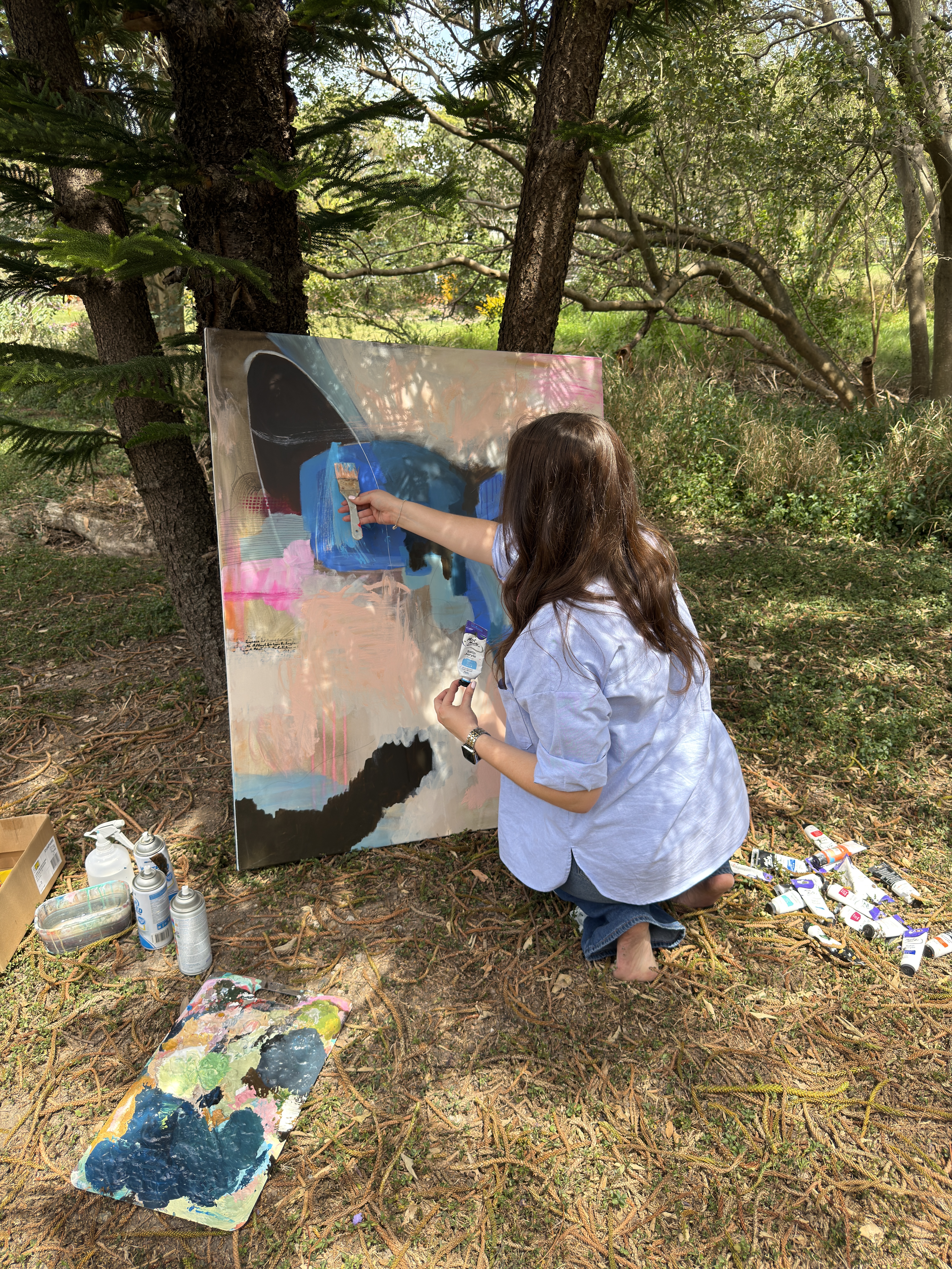 Tessa Blaby painting